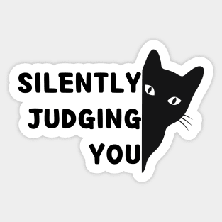 Silently judging you Sticker